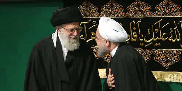 حسن روحانی و سیدعلی خامنهای − آیت الله خامنهای از فردای انتخابات شخصاً وارد گود شد و رهبری مخالفان روحانی را بر عده گرفت.
