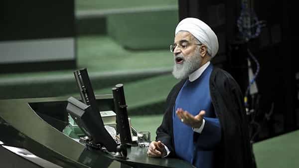 حسن روحانی در مجلس در روز معرفی آخرین وزیران کابینهاش