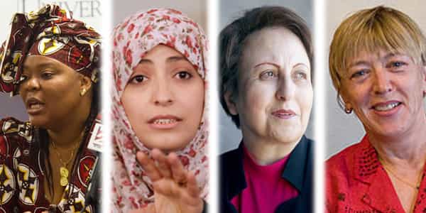 جدی ویلیامز، شیرین عبادی٬ توکل کرمان، لیما گبوی