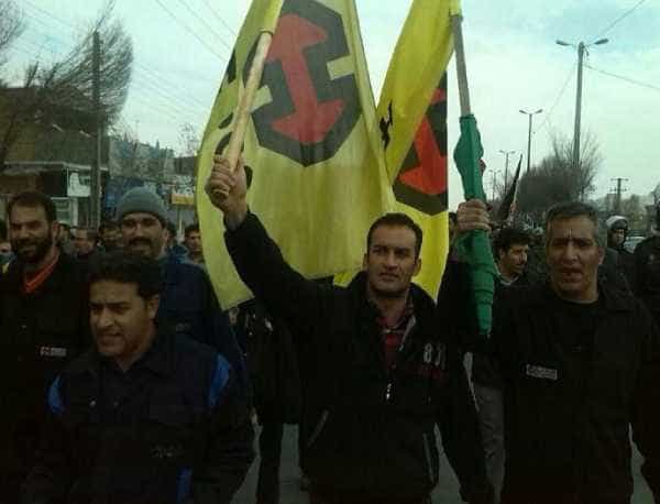 سهشنبه ۱۹ دی ۱۳۹۶: راهپیمایی اعتراضی کارگران هپکو در اراک