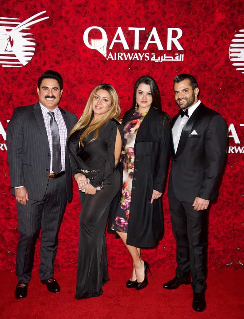 همان آریاییهای فیلم شاهان سانست (Shahs of Sunset) در گالای قطرایرویز - عکس از AFP