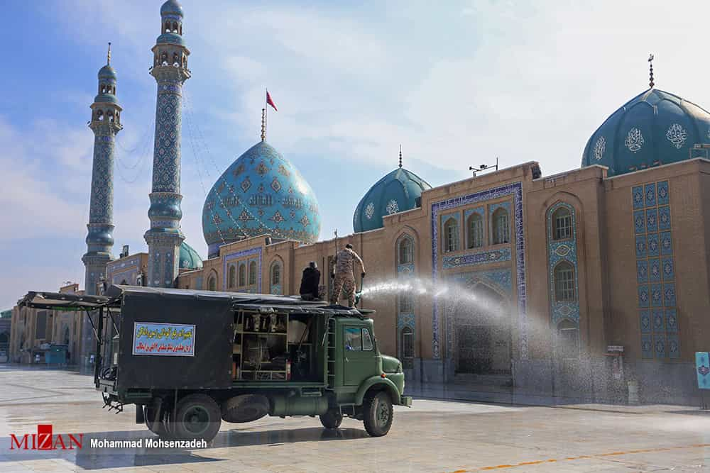 جمکران ضد عفونی می‌شود