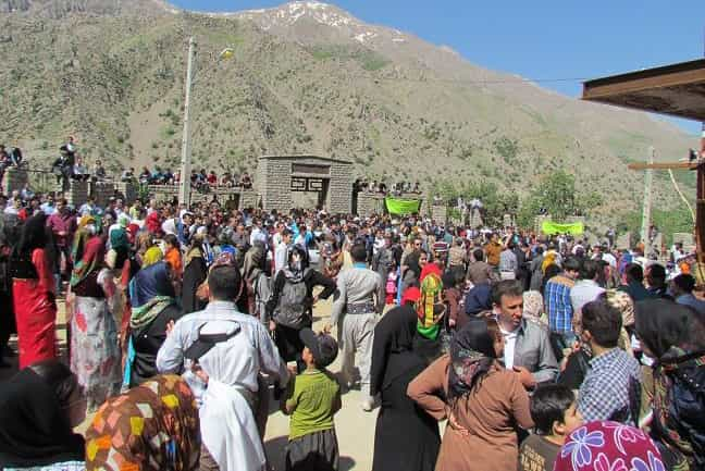 مراسم آیینی کومسای در اورامان تخت