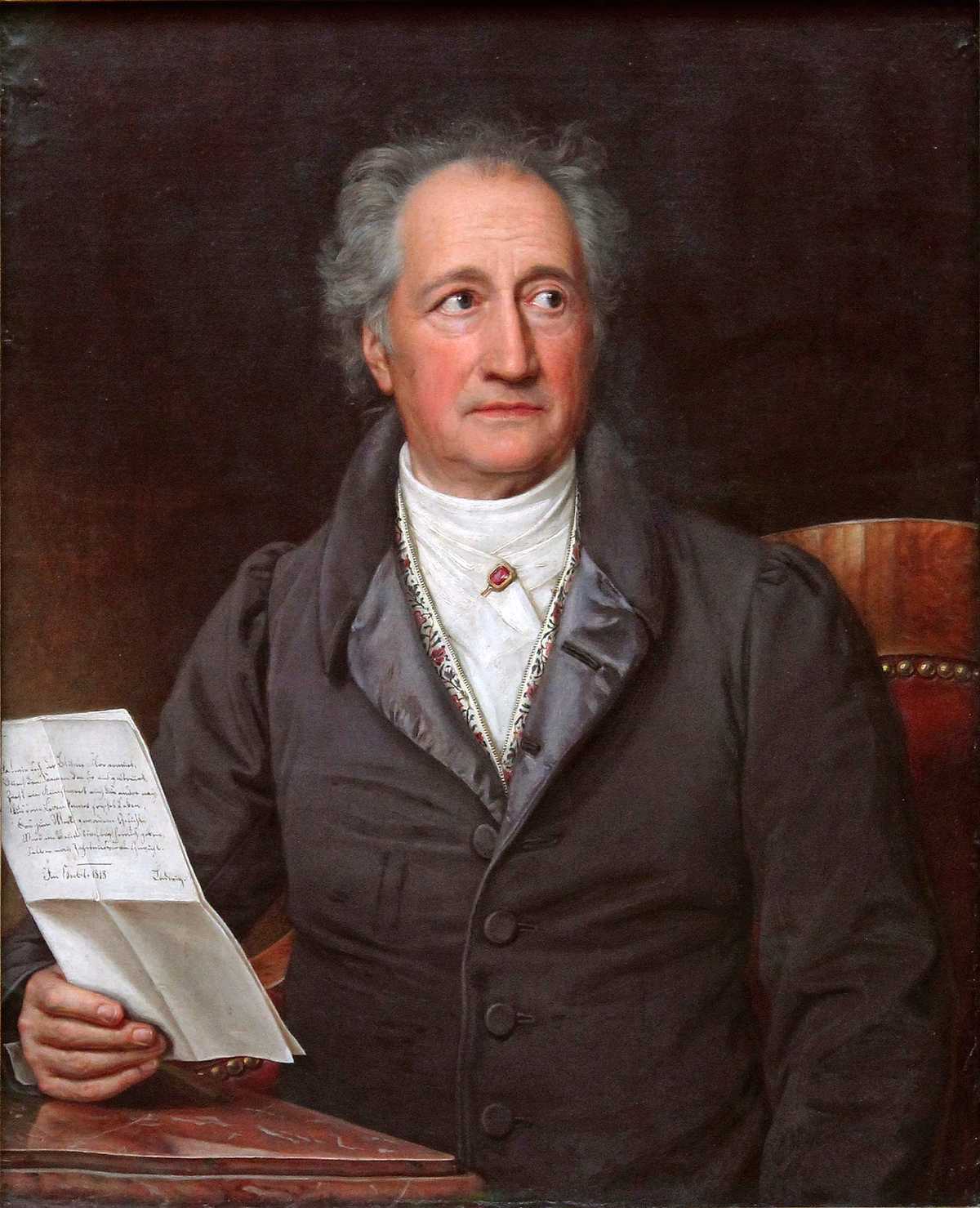 Johann Wolfgang von Goethe (1749–1832) ♦ تابلو اثر یوزف کارل اشتیلر (۱۸۲۸)