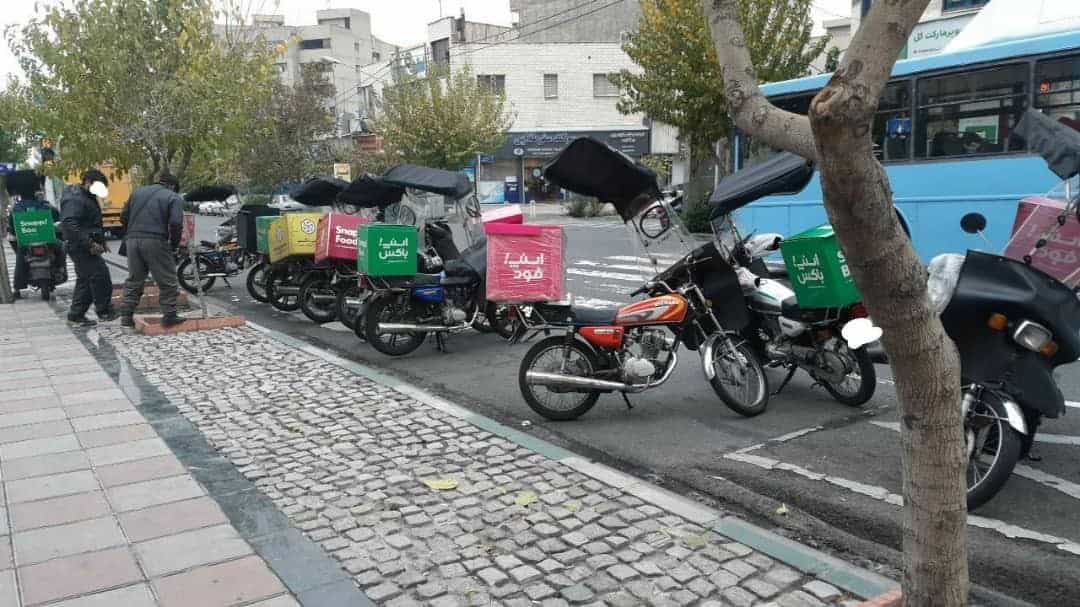 پیکهای موتوری اسنپ فود