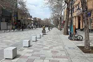 طرح جدید «پیادهراه» خیابان فردوسی سنندج