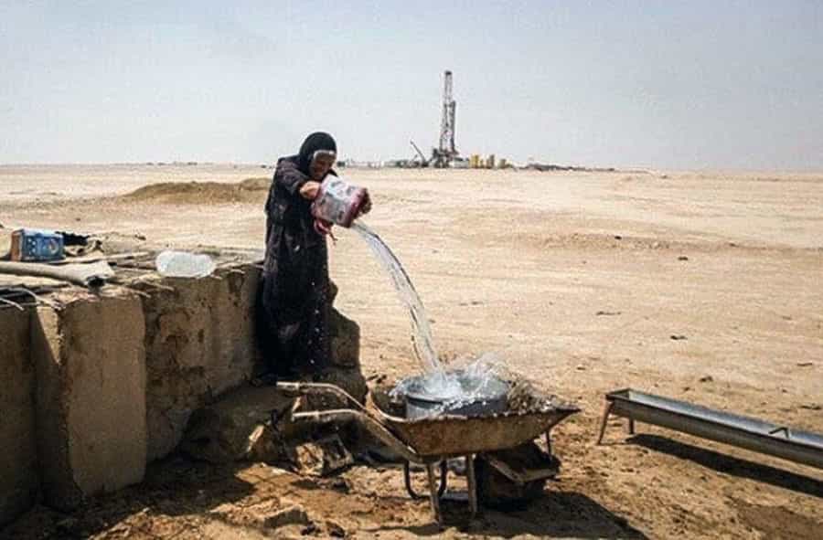 غیزانیه، یکی از بخش‌های شهرستان اهواز − فقیر و تشنه