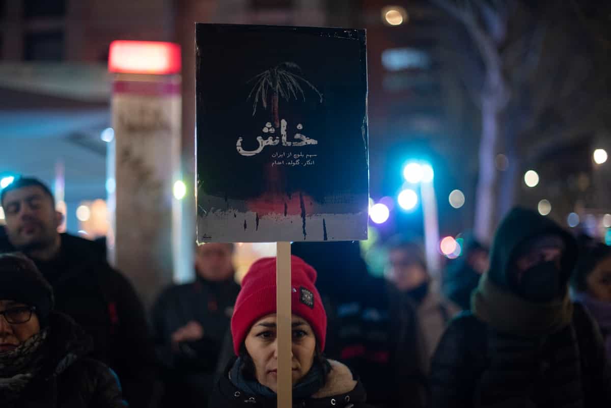 تجمع در حمایت از بلوچستان، برلین، دوم دسامبر ــ عکس: بابک بردبار