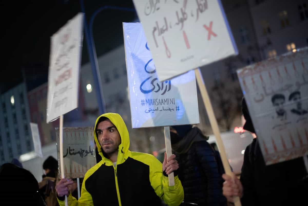 تجمع در حمایت از بلوچستان، برلین، دوم دسامبر ــ عکس: بابک بردبار