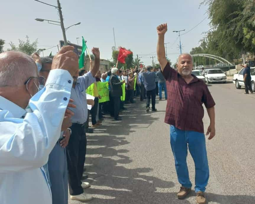 تجمع بازنشستگان تامین اجتماعی در شوش- ۲۰ بهمن ۱۴۰۲