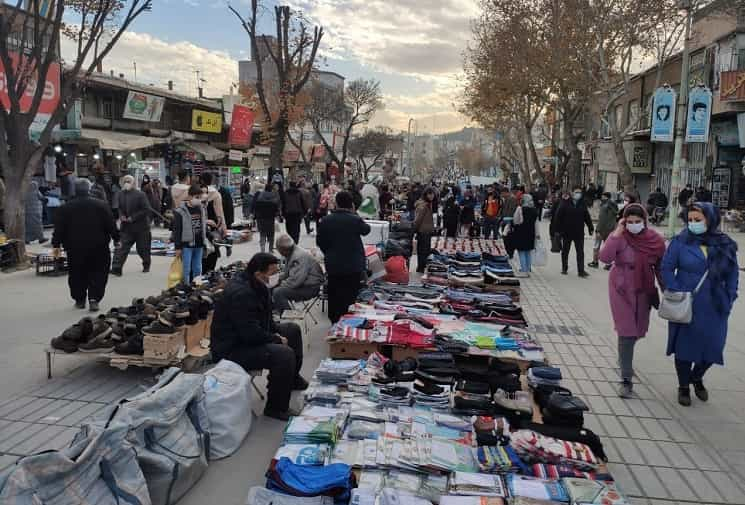 دستفروشی در سنندج ــ عکس: وبسایت صداوسیمای جمهوری اسلامی