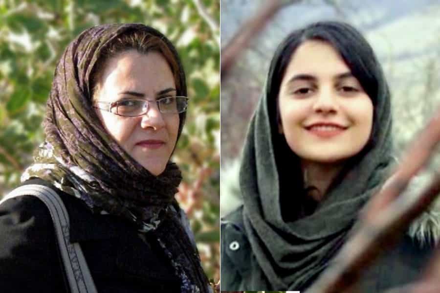 فروغ تقی‌پور (راست) و مرضیه فارسی ـ عکس‌ها از شبکه‌های اجتماعی