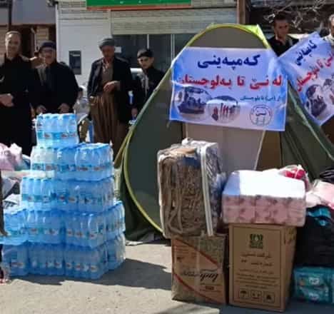 جمع‌آوری کمک‌های مردمی برای ارسال به بلوچستان سیل‌زده: مریوان؛ روستای نی
