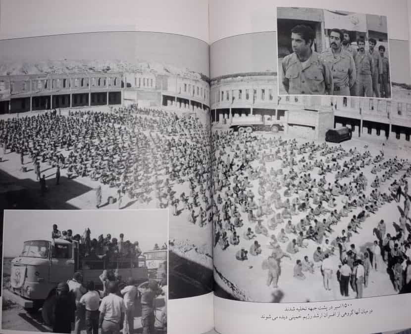 تخلیه ۱۵۰۰ اسیر که در میان آنها گروهی از افسران ارشد نیز دیده میشدند (منبع: کتاب ارتش آزادیبخش ملی ایران)