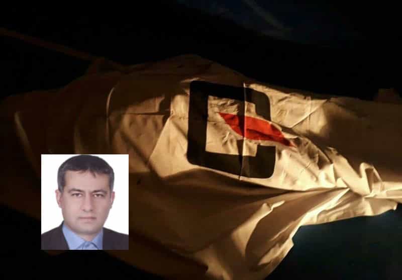 فرشید هکی − زمینه عکس: تصویری که در رسانههایی چون تسنیم منتشر شده و ظاهرا بقای جسد مقتول در زیر یک پوشش است.