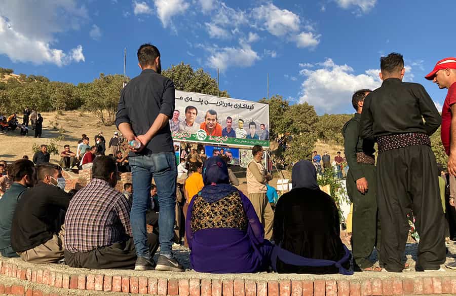 عکس از شبکههای اجتماعی. مریوان، ۲ شهریور ۱۳۹۹، بزرگذاشت یاد فعالان جانباخته حفظ محیط زیست