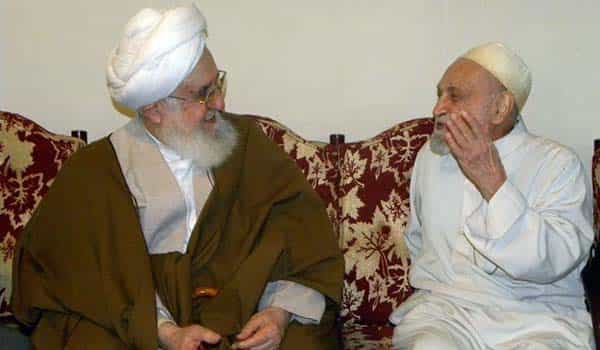 آیت‌الله قربانی و حجت‌الاسلام موقر پدرزن میراحسان