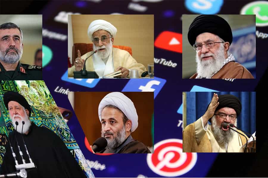 نمونههایی از شخصیتهای جمهوری اسلامی − وجودشان در دنیای مجازی بخشی از قدرتشان در دنیای واقعی است