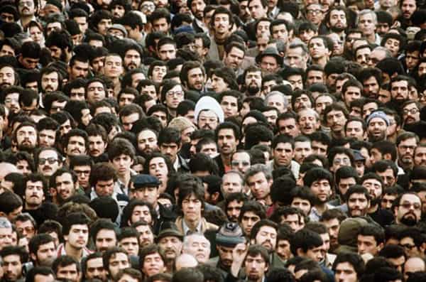 صحنهای از اجتماعات انقلاب ۱۳۵۷. عکس از AFP