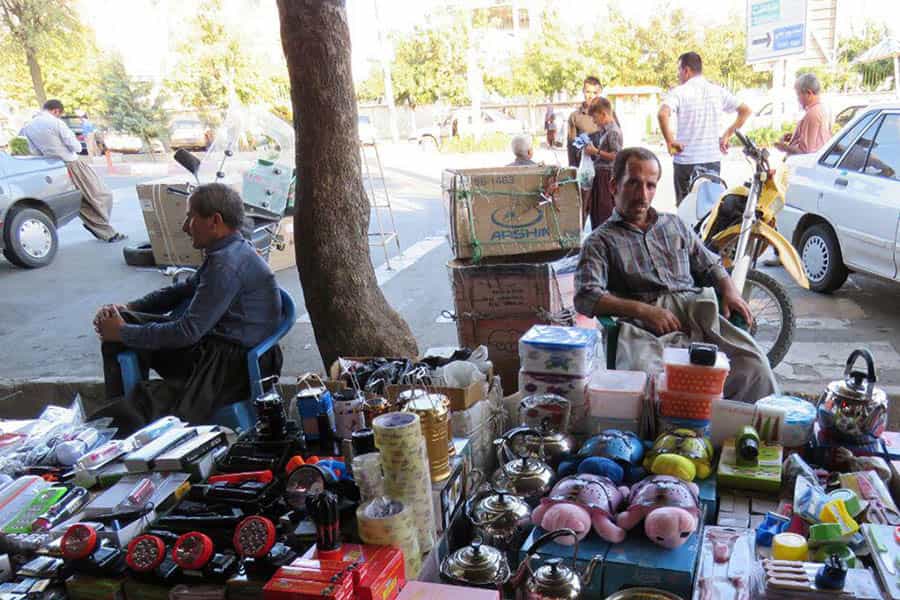 بانه، بازار دستفروشان