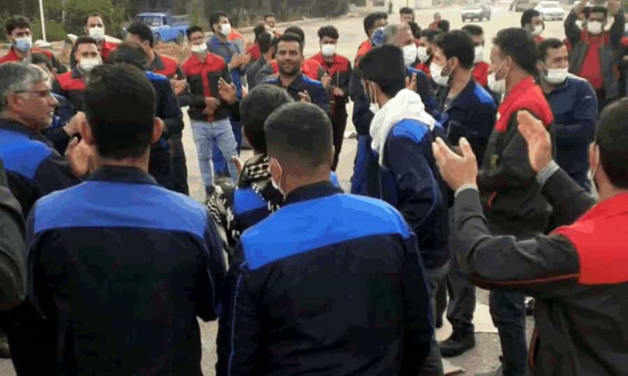 تجمع کارگران کارخانه کاغذ پارس هفت‌تپه، یازدهم اسفندماه ۱۴۰۰