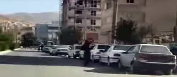 صفِ طولانی پمپ بنزین «خاوری»: مریوان