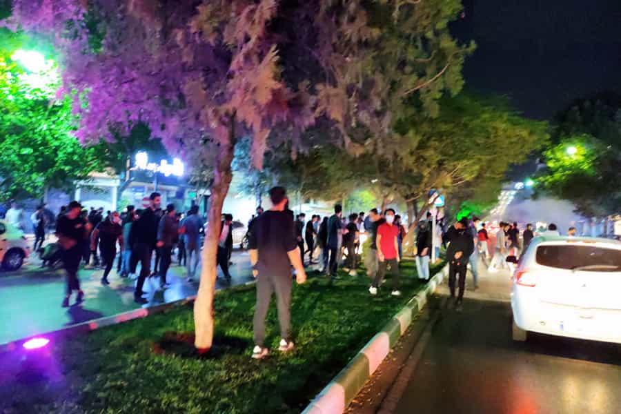 مشهد، ۷ مهر ۱۴۰۱، تظاهرات اعتراضی، منبع: شبکههای اجتماعی