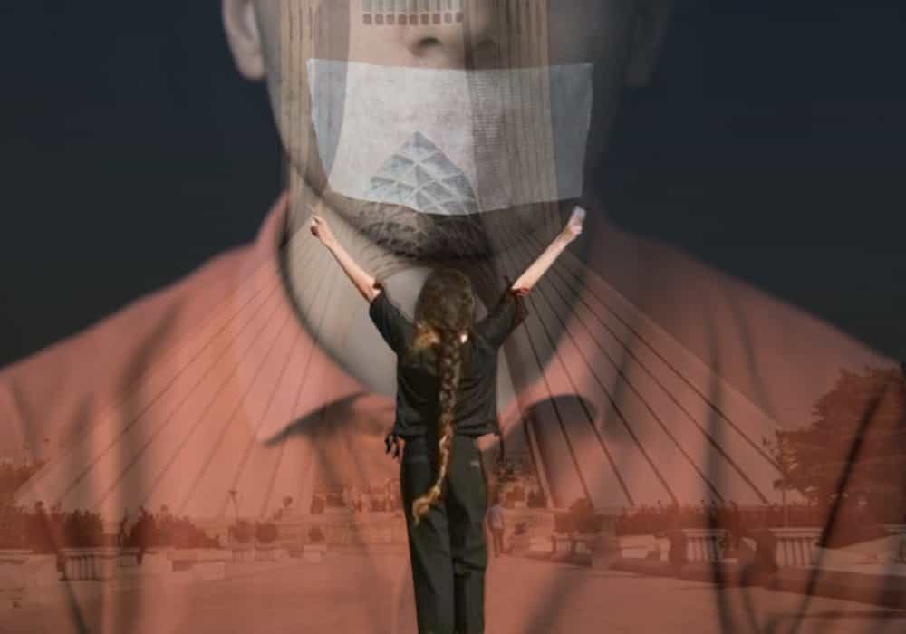 مرگ قهرمان در کتابها، صدای رسای زنان در خیابانها. پوستر: زمانه با استفاده از تصویری از شاتراستاک