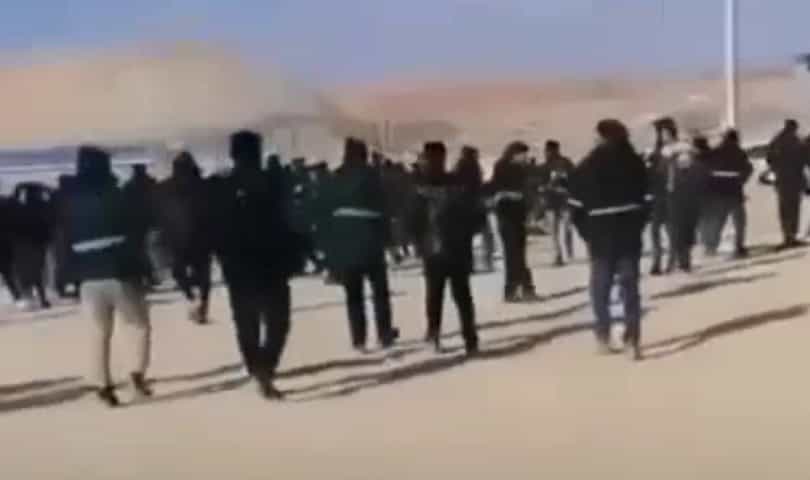 تجمع کارگران معدن مس درخشان تخت گنبد ۲۳ بهمن ۱۴۰۱