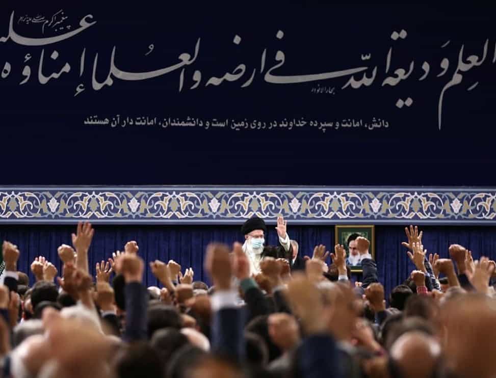 علی خامنهای در دیدار با دستاندرکاران برنامه هستهای. ۲۱ خرداد ۱۴۰۲