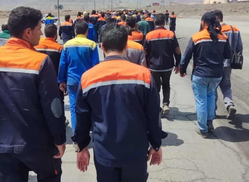 اعتصاب کارگران معدن چادرملو. یکشنبه یک مرداد ۱۴۰۲
