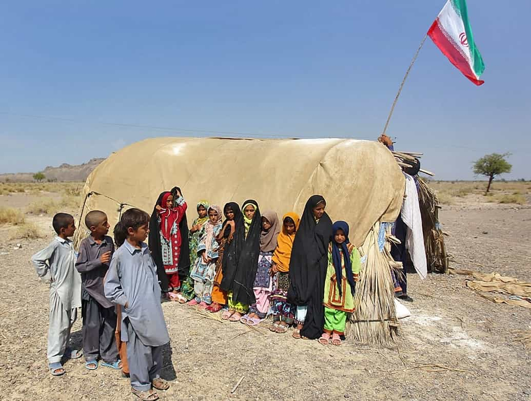 مدرسه کپری در بلوچستان