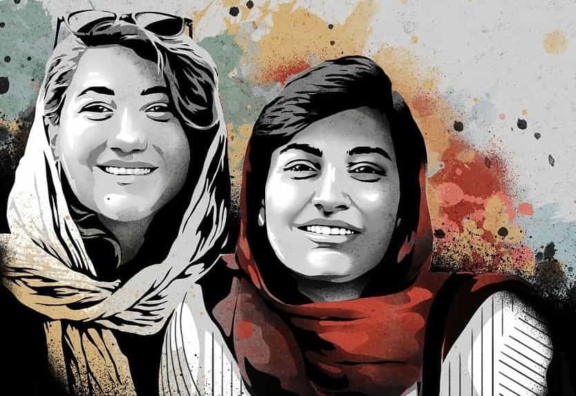 الهه محمدی و نیلوفر حامدی - عکس: از صفحه آزادماهی