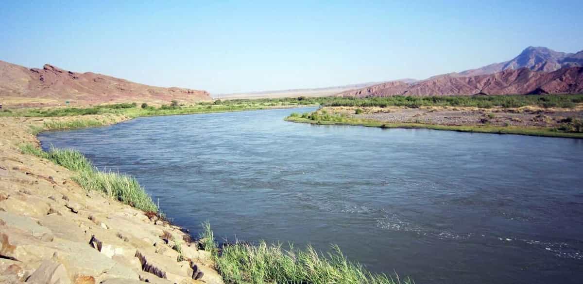 نمایی از رود ارس