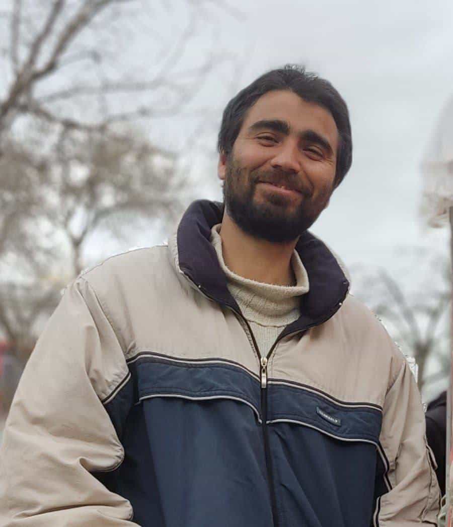 تصویر مرتضی پروین جدا، از فعالان مدنی آذربایجان