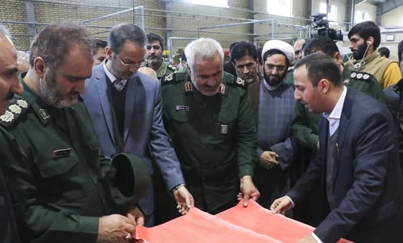 بازدید فرمانده سپاه اردبیل از کارخانه طنین پیک سبلان در سال ۱۳۹۸
