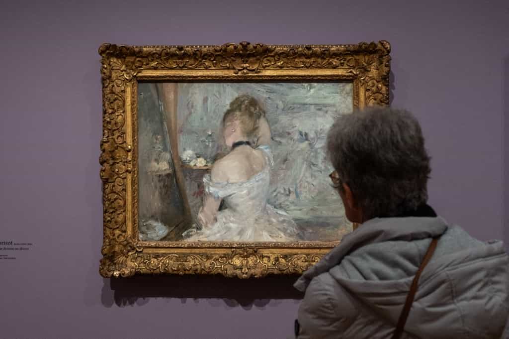 ۲۳ دسامبر ۲۰۲۳، پاریس، موزه مارموتان مونه. نمایشگاهی از آثار برتا موریسو (عکس: خبرگزاری فرانسه)
