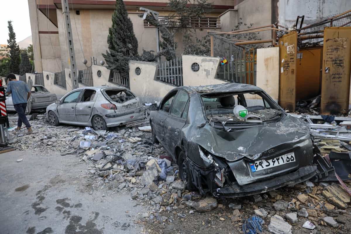 تهران پس از حمله اسرائیل.