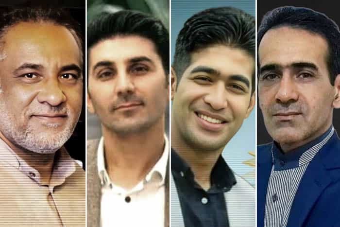 چهرههای سلطانعلی عابدی، فرشید عابدی، میثم رشیدی و منصور ایرانپور