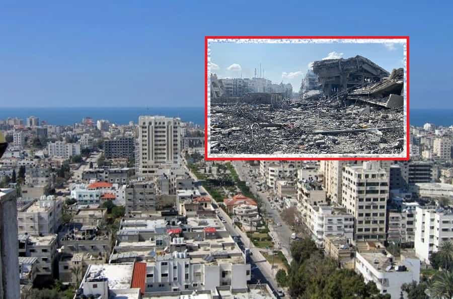 شهر غزه، پیش از جنگ، پس از جنگ