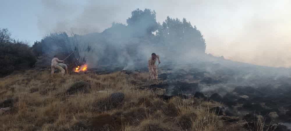 آتش سوزی در سیه چل ایلام