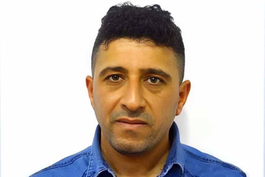 تصویری از چهره ناظم بریهی، زندانی سیاسی عرب