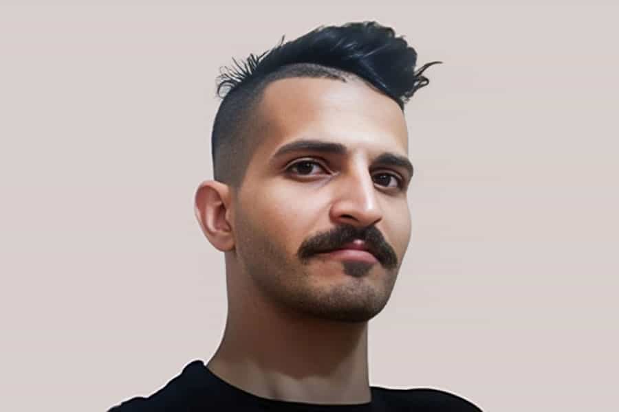 تصویری از چهره جوان رضا عبدالی زندانی سیاسی عرب