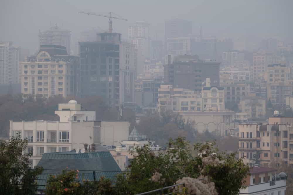 آلودگی هوا و ساختمان های تهران