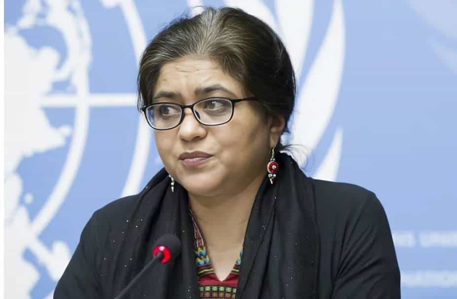 سارا حسین رئیس کمینه حقیقت یاب سازمان ملل