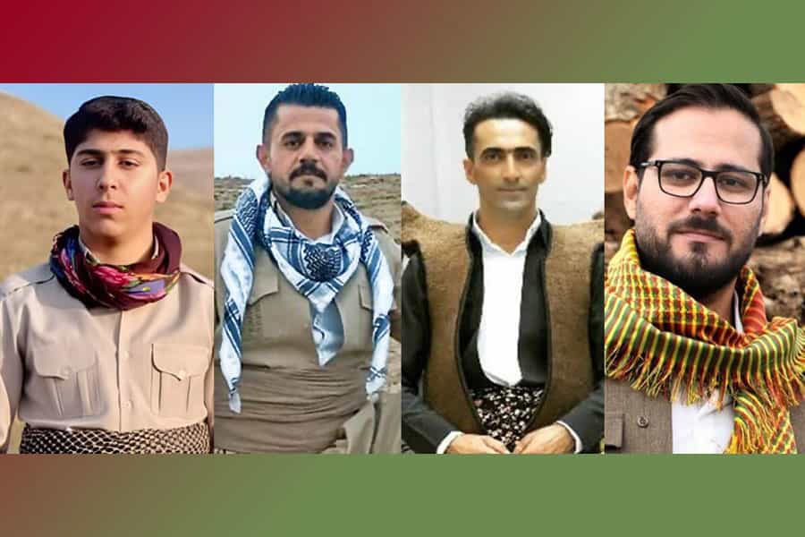 چهرههای امید باقری، شفیع احمدی، شاهو ابراهیمی و سراج الیاسی