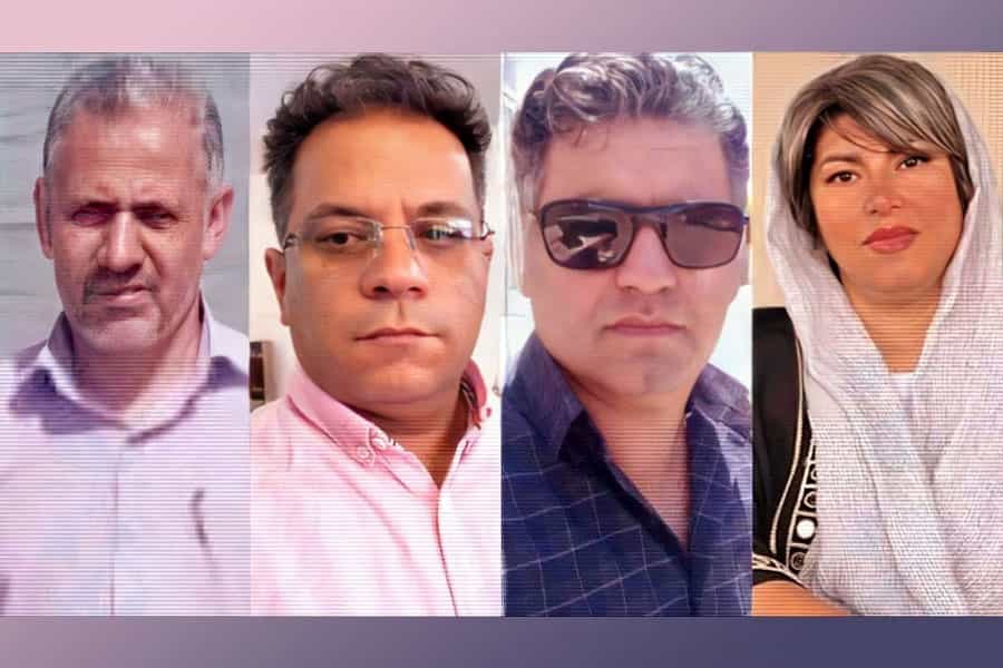 چهره های سیامک صادقی، علی کروشات، پیروز نامی و کوکب بداغی