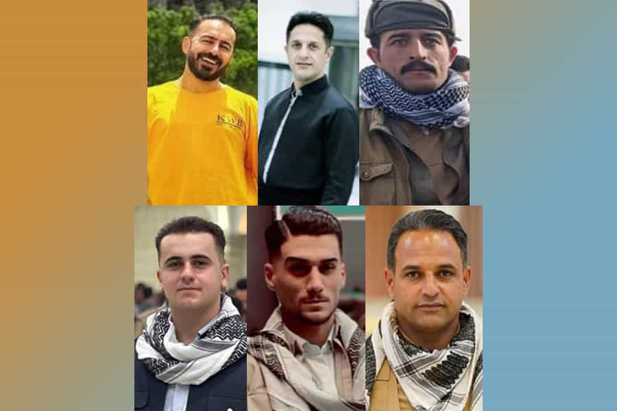 تصاویری از چهرههای شش شهروند کُرد بازداشت شده