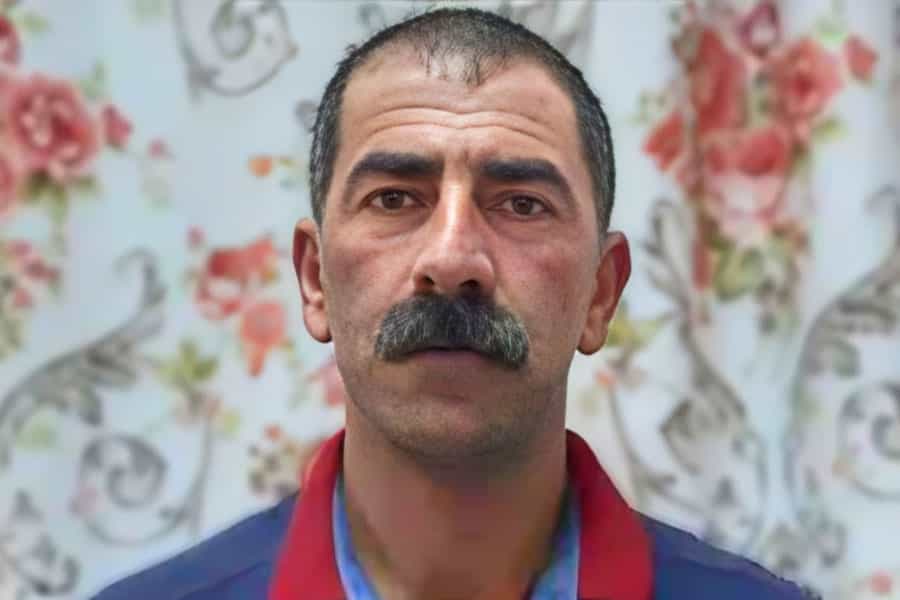 تصویری از چهره نایب عسکری، زندانی سیاسی کُرد