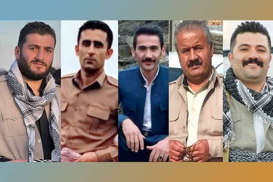 چهره های محمود خدادادی، هیمن رحیمی، سامان قربانی، کاظم آزده و ناصر آزرم